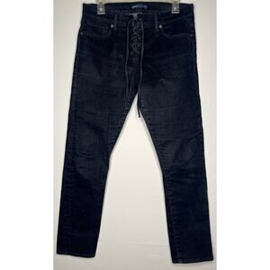 Levi’s women’s dark blue lace up cigarette jeans one button pockets size 29